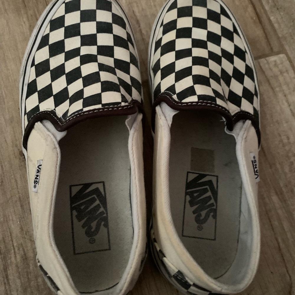 Checkered Slip on Vans